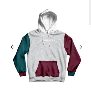 Virginity rocks colorblock hoodie